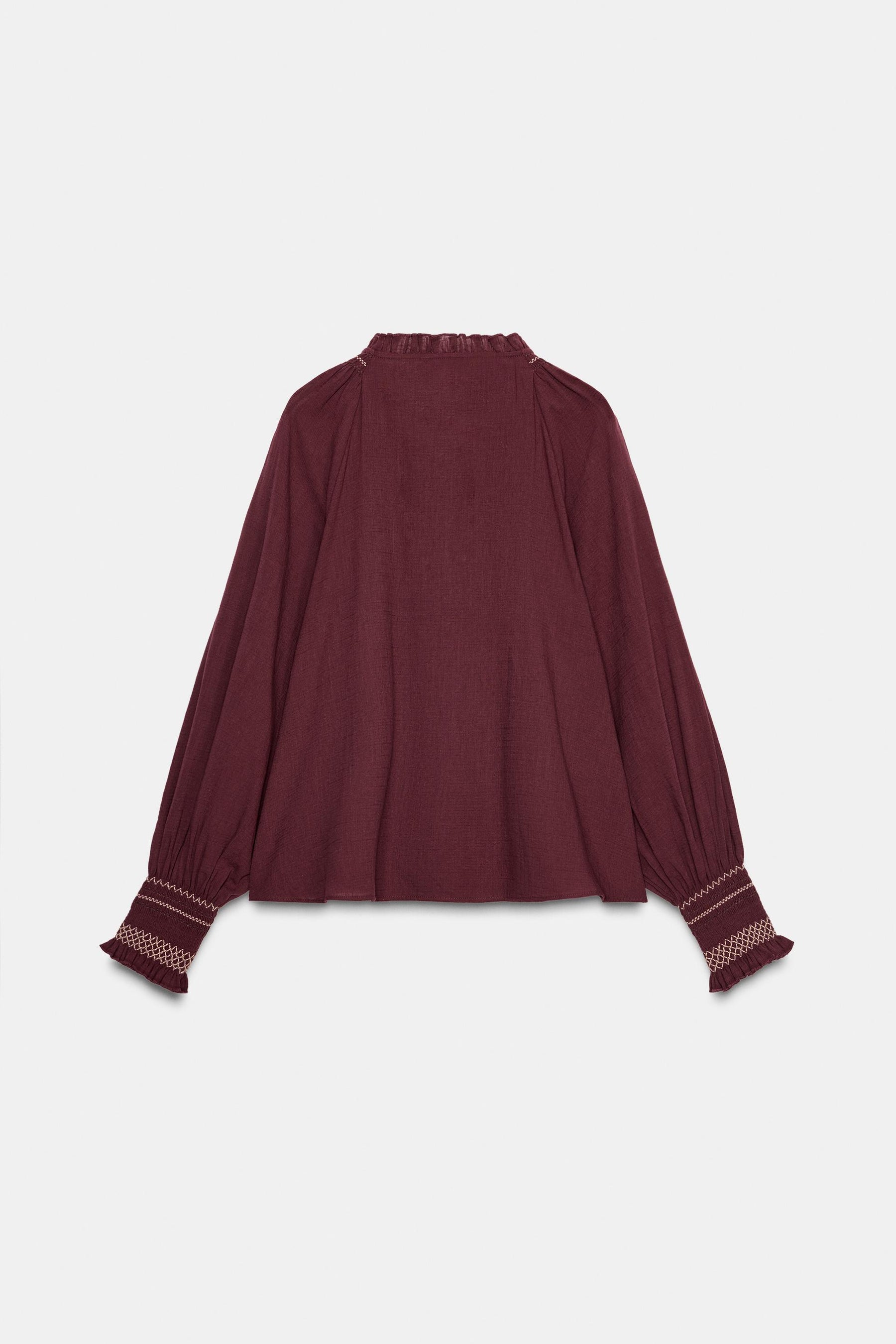 EMBROIDERED TASSEL SHIRT