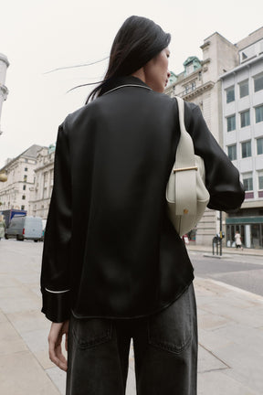 Oversized Satin Shirt