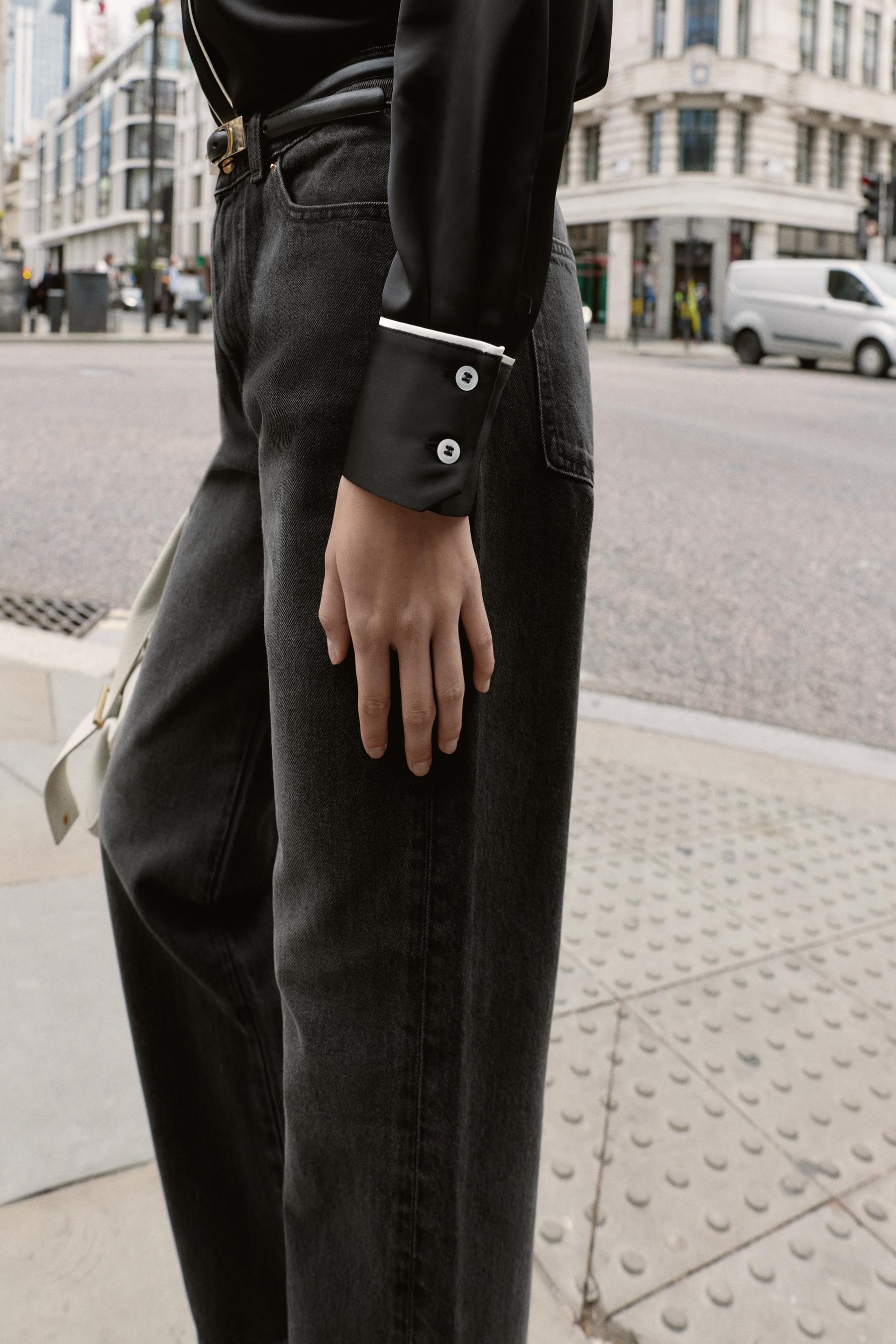 Oversized Satin Shirt