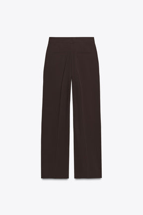 Straight-leg trousers with stripe