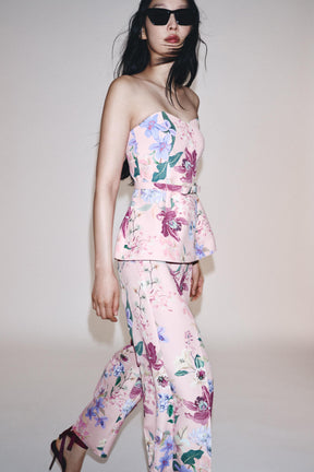 FLORAL PRINT TROUSERS
