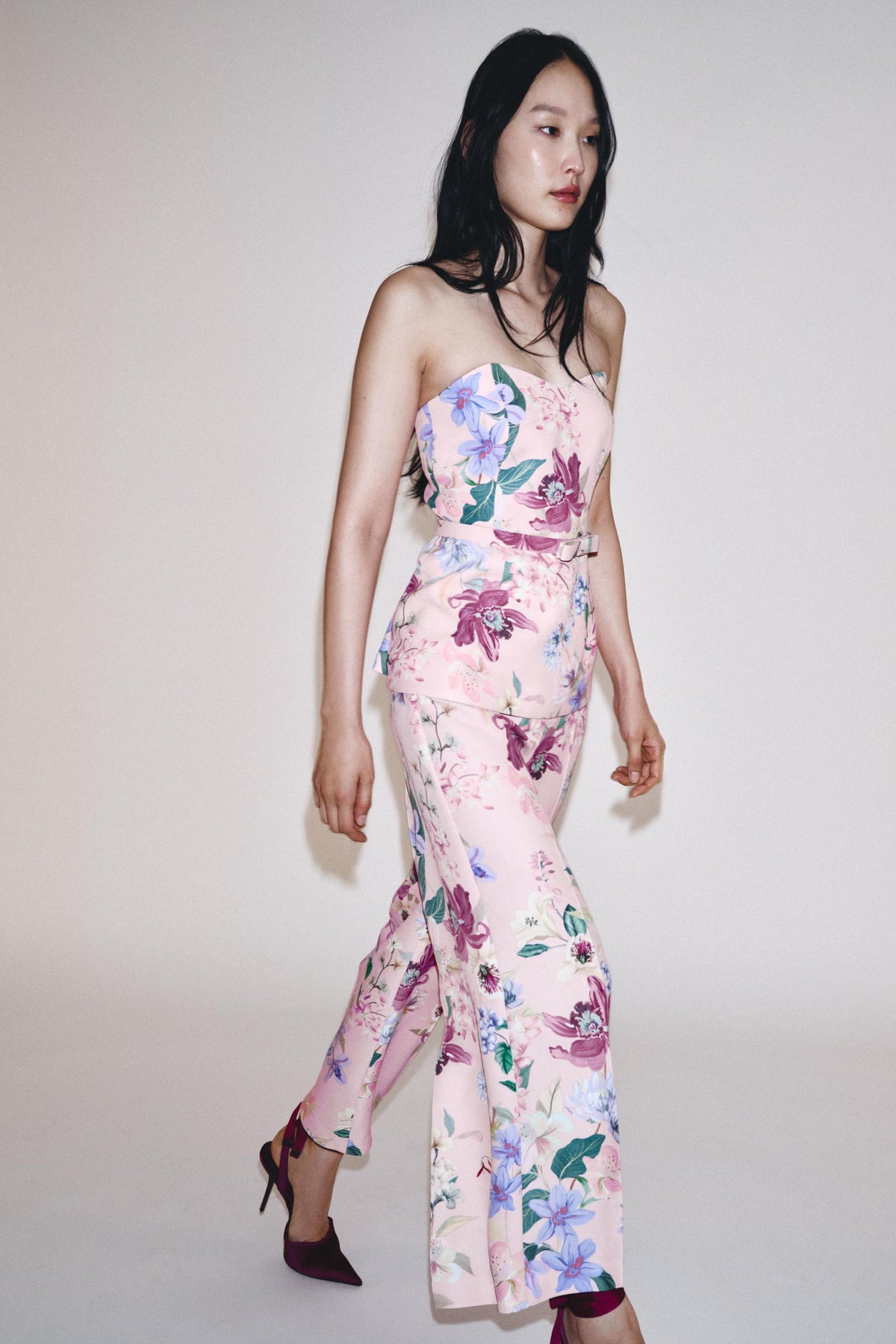 FLORAL PRINT TROUSERS