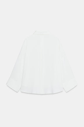 Crepe Shirt with Pintucks