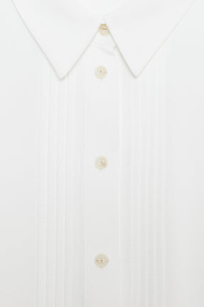 Crepe Shirt with Pintucks