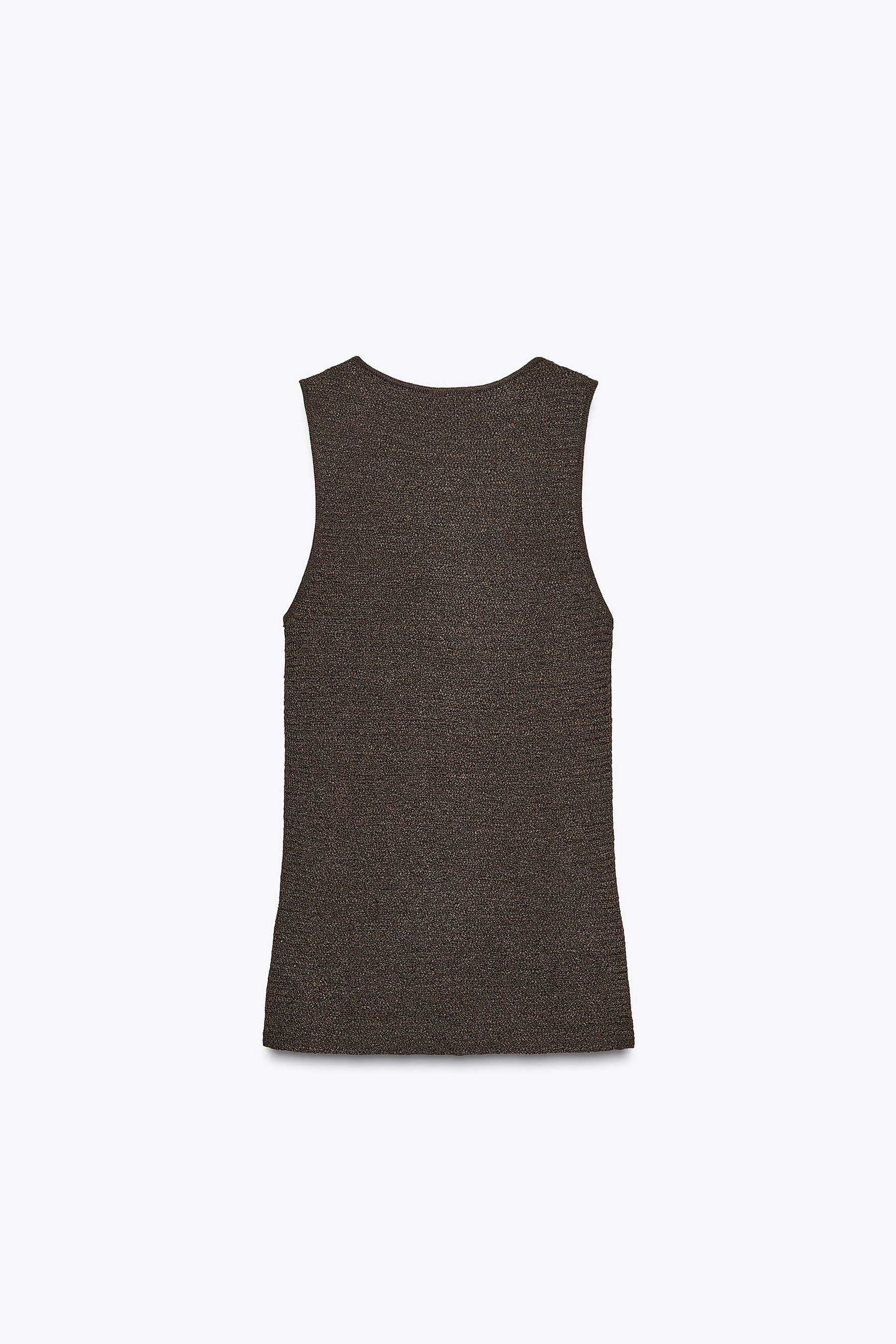 TEXTURED KNIT LONG TOP - Image 7