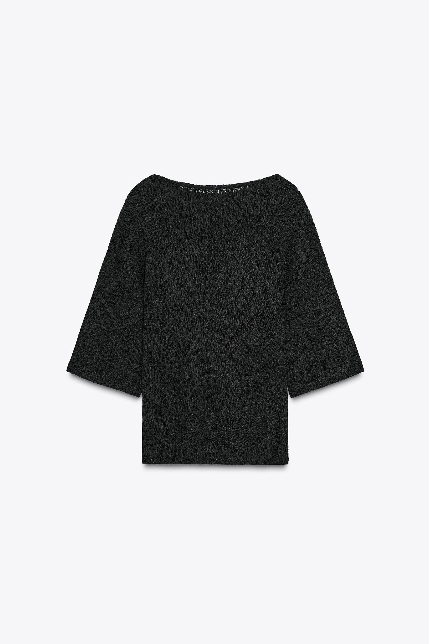 CUT KNIT CAPE JUMPER - Image 4