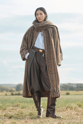 Wool Pleated Volume Trousers