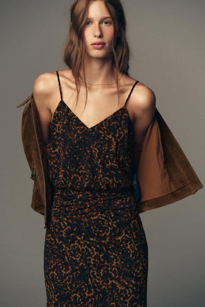 ANIMAL PRINT MIDI DRESS - Image 7