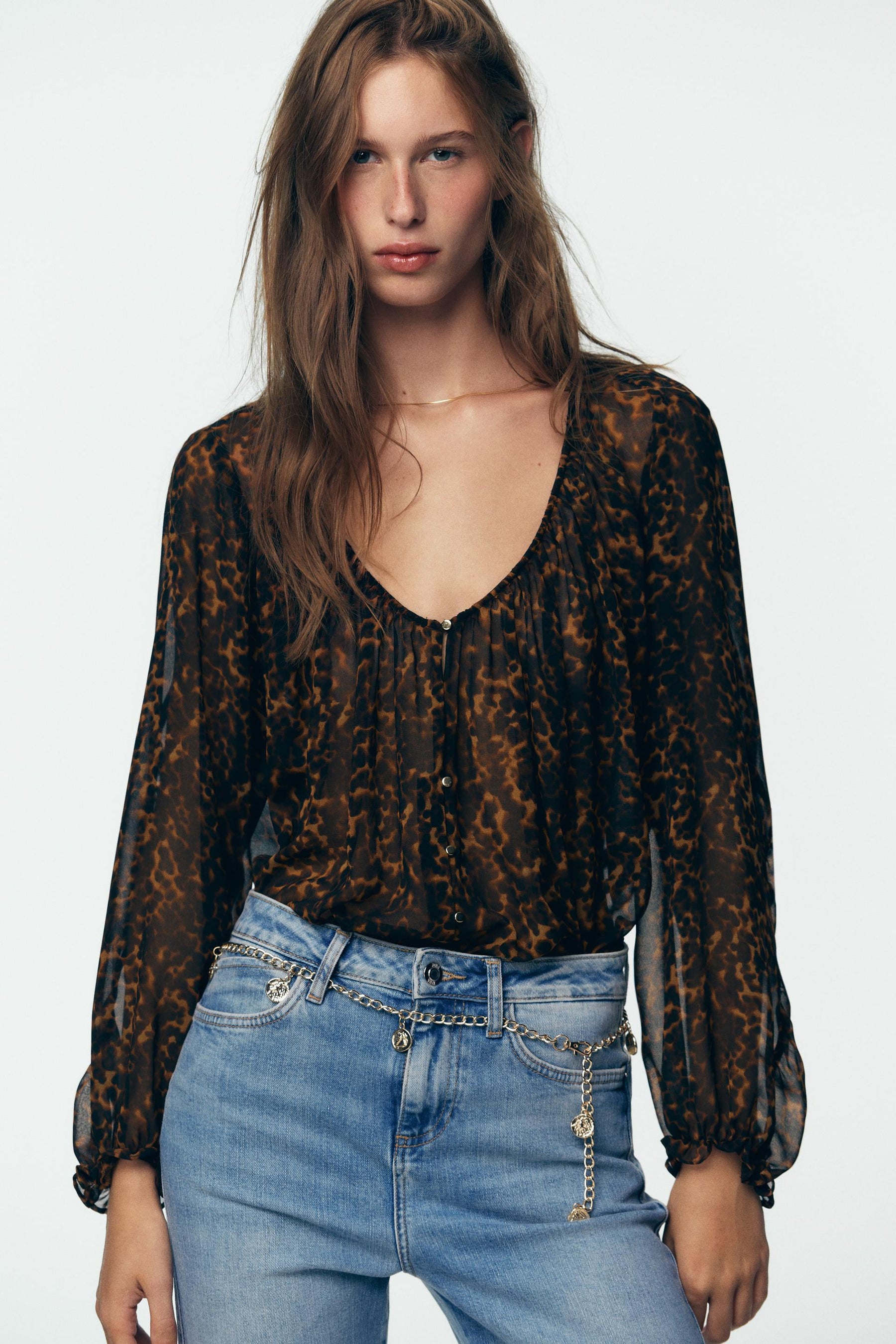 Animal Print Blouse