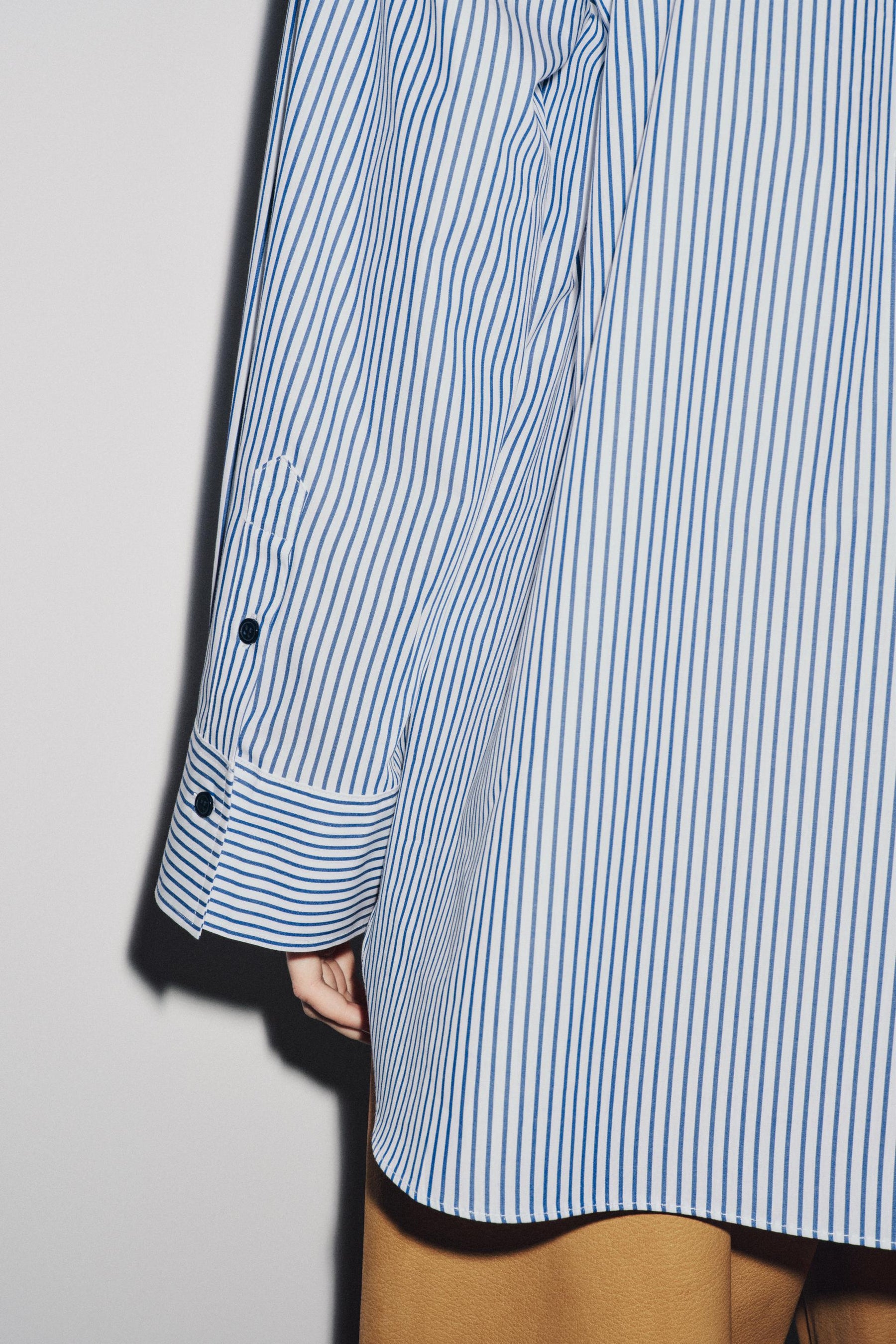Striped Poplin Shirt