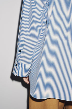 Striped Poplin Shirt