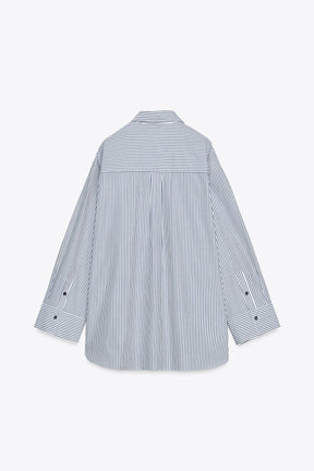 Striped Poplin Shirt