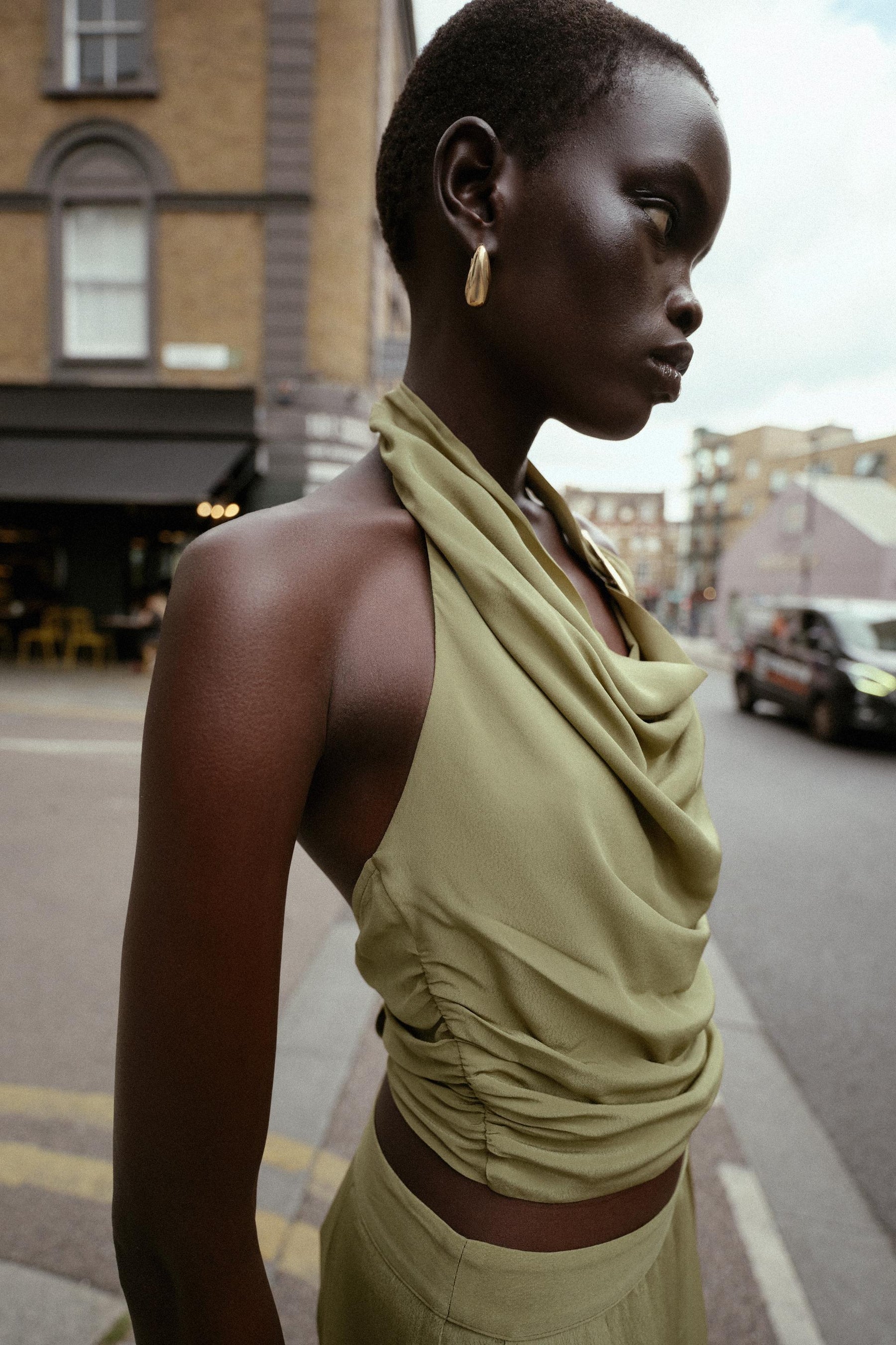 Knot-Detail Halter Top