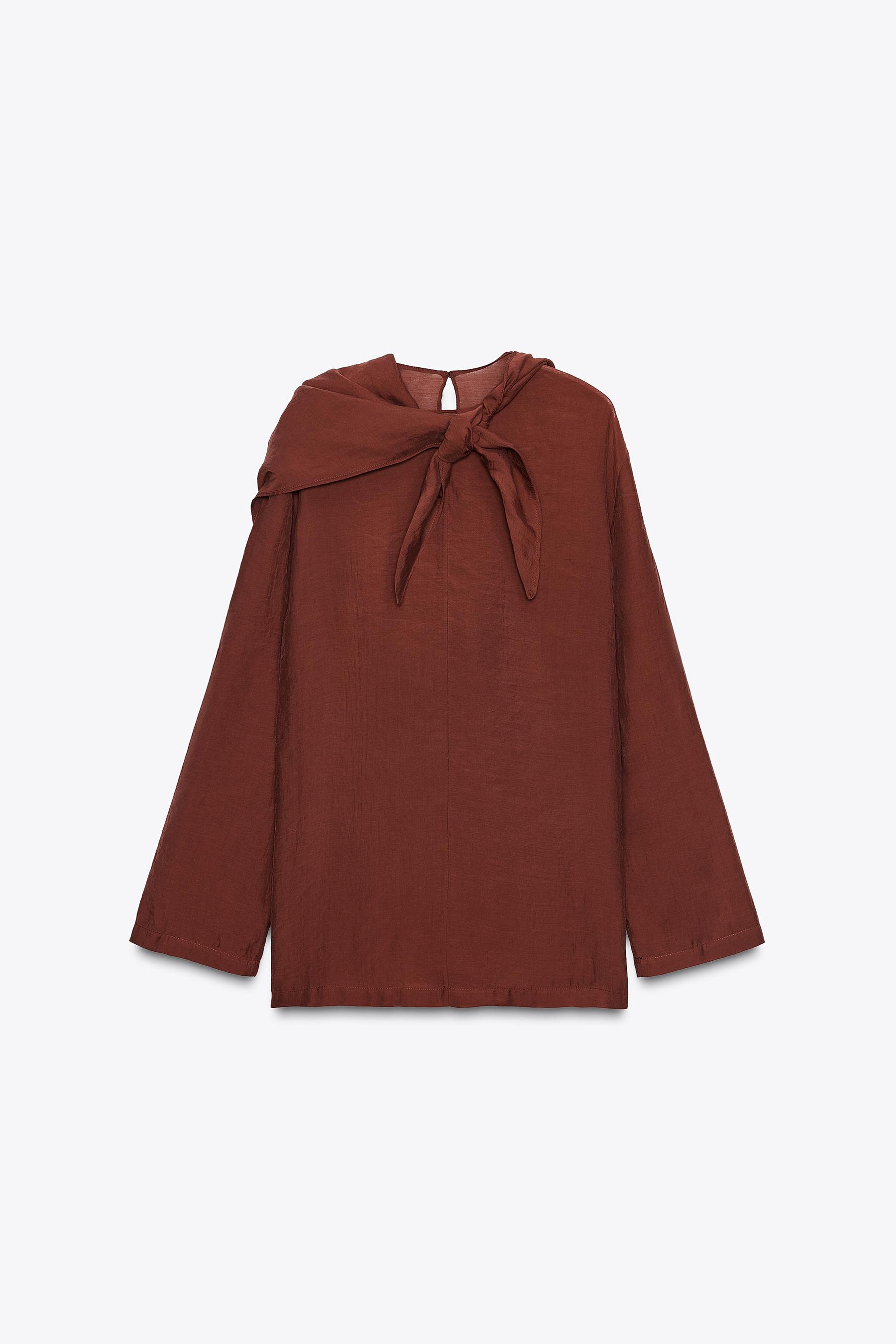 Flowing Blouse with Scarf