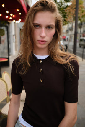 SHORT SLEEVE KNIT POLO SHIRT - Image 4