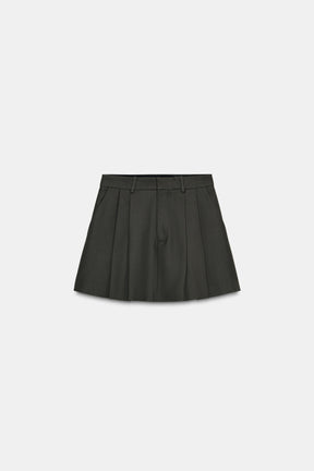 Pleated Short Skirt