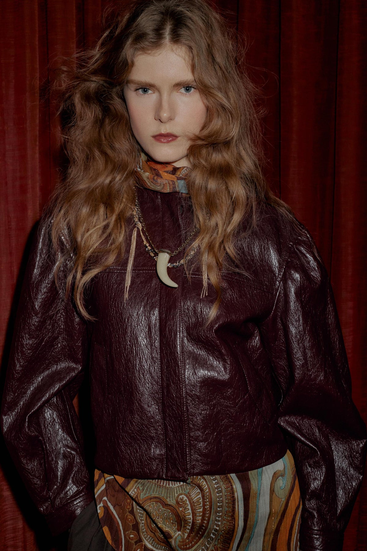 FAUX LEATHER BALLOON BOMBER JACKET - Image 2
