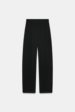 High-waist Trousers with Zip
