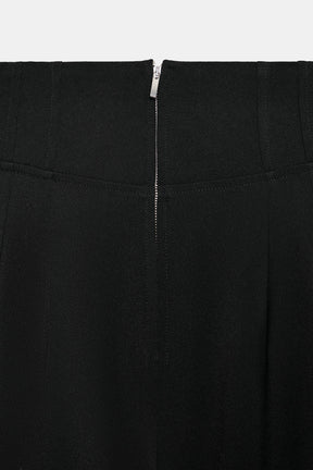 High-waist Trousers with Zip