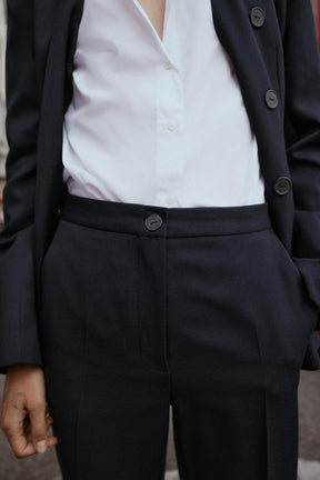 STRAIGHT-LEG TROUSERS