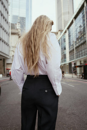 STRAIGHT-LEG TROUSERS