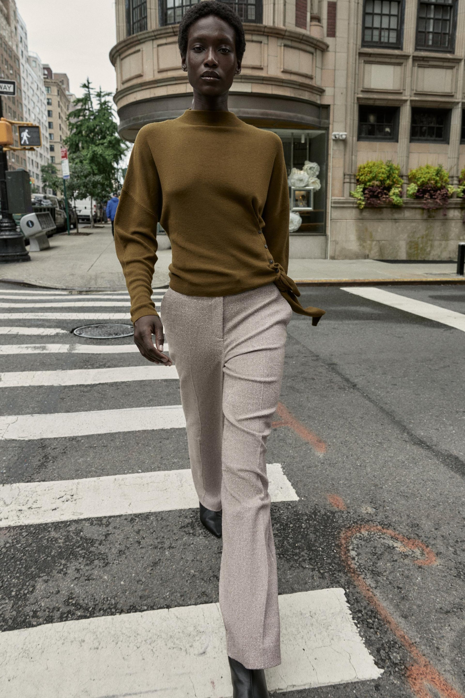 RUSTIC STRAIGHT-LEG TROUSERS