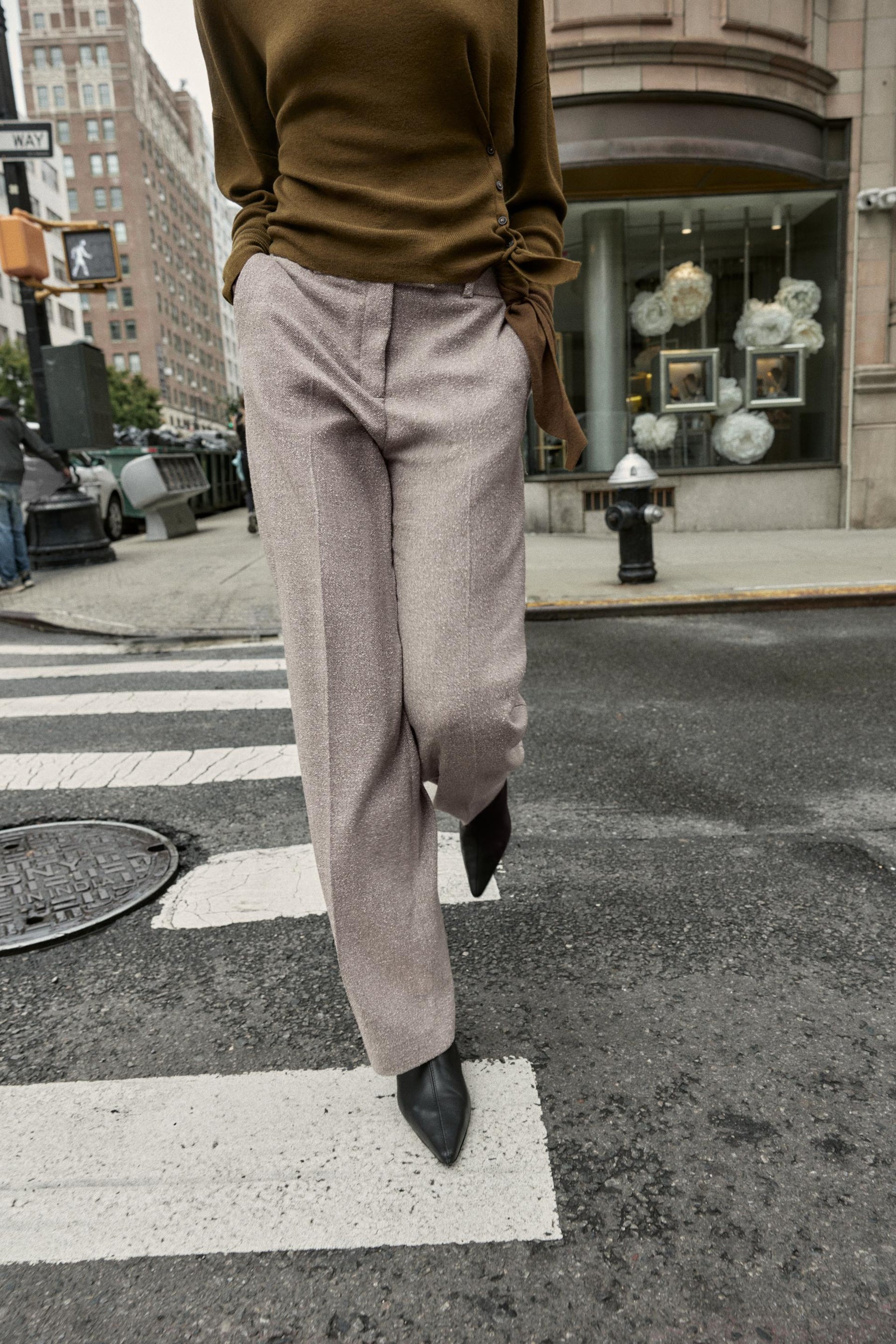 RUSTIC STRAIGHT-LEG TROUSERS