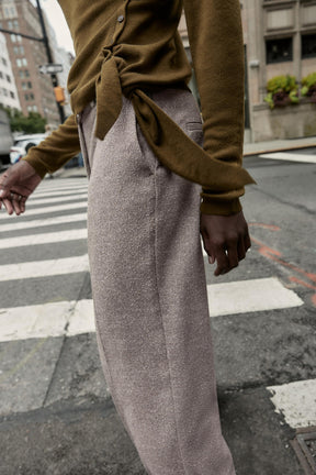 RUSTIC STRAIGHT-LEG TROUSERS