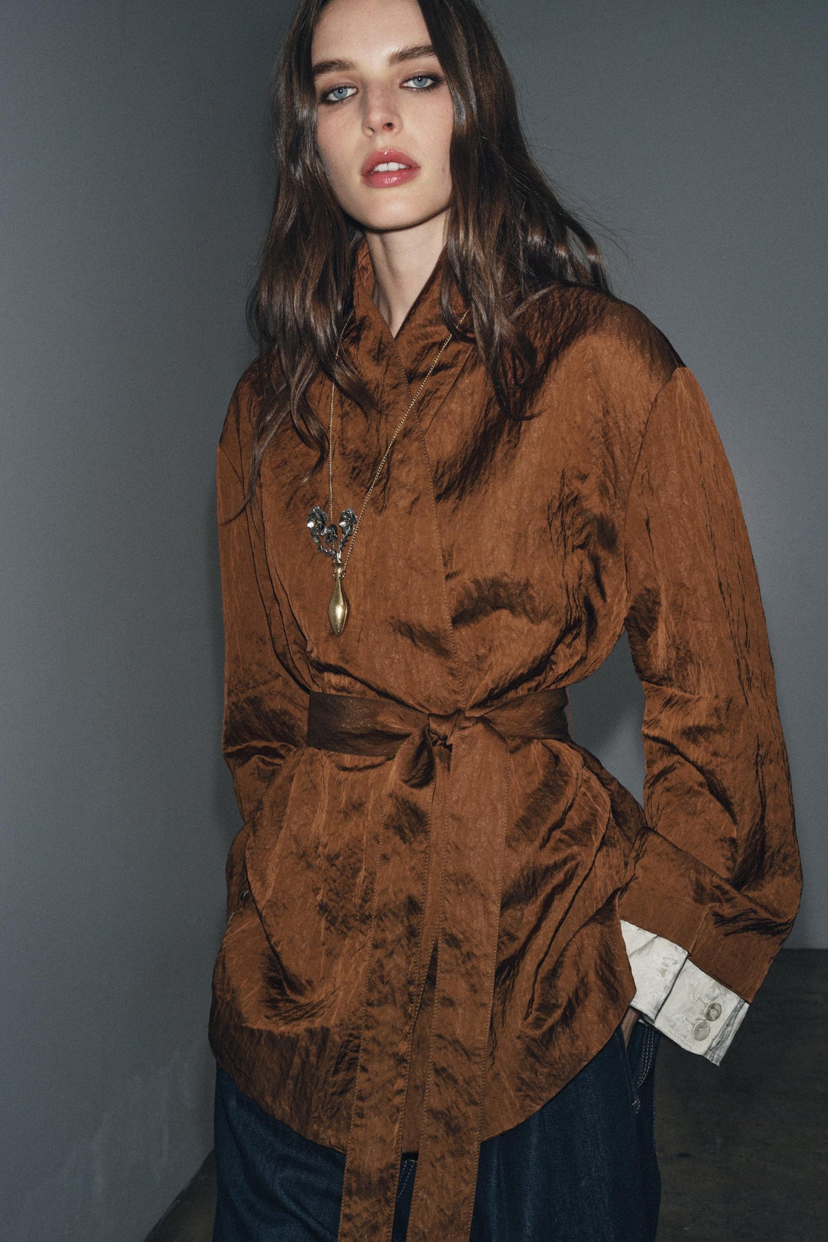 Jacquard Kimono Jacket