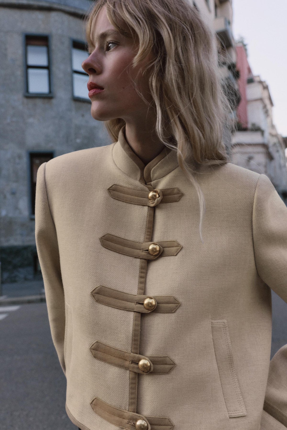 Toggle Shoulder Jacket