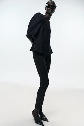 Peplum Puff Sleeve Top