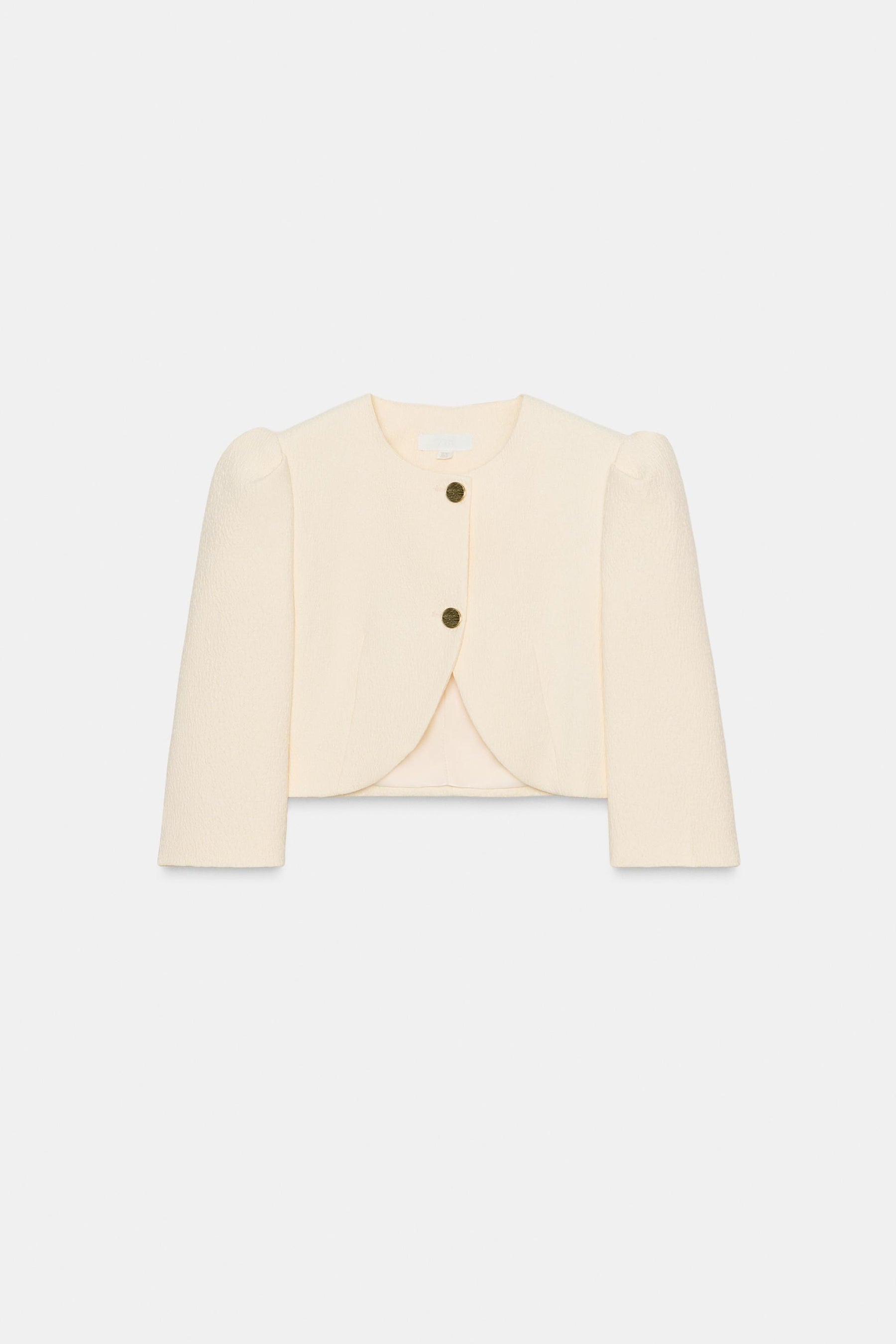 SHORT PUFF-SLEEVE BLAZER - Image 6