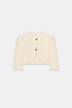SHORT PUFF-SLEEVE BLAZER - Image 6