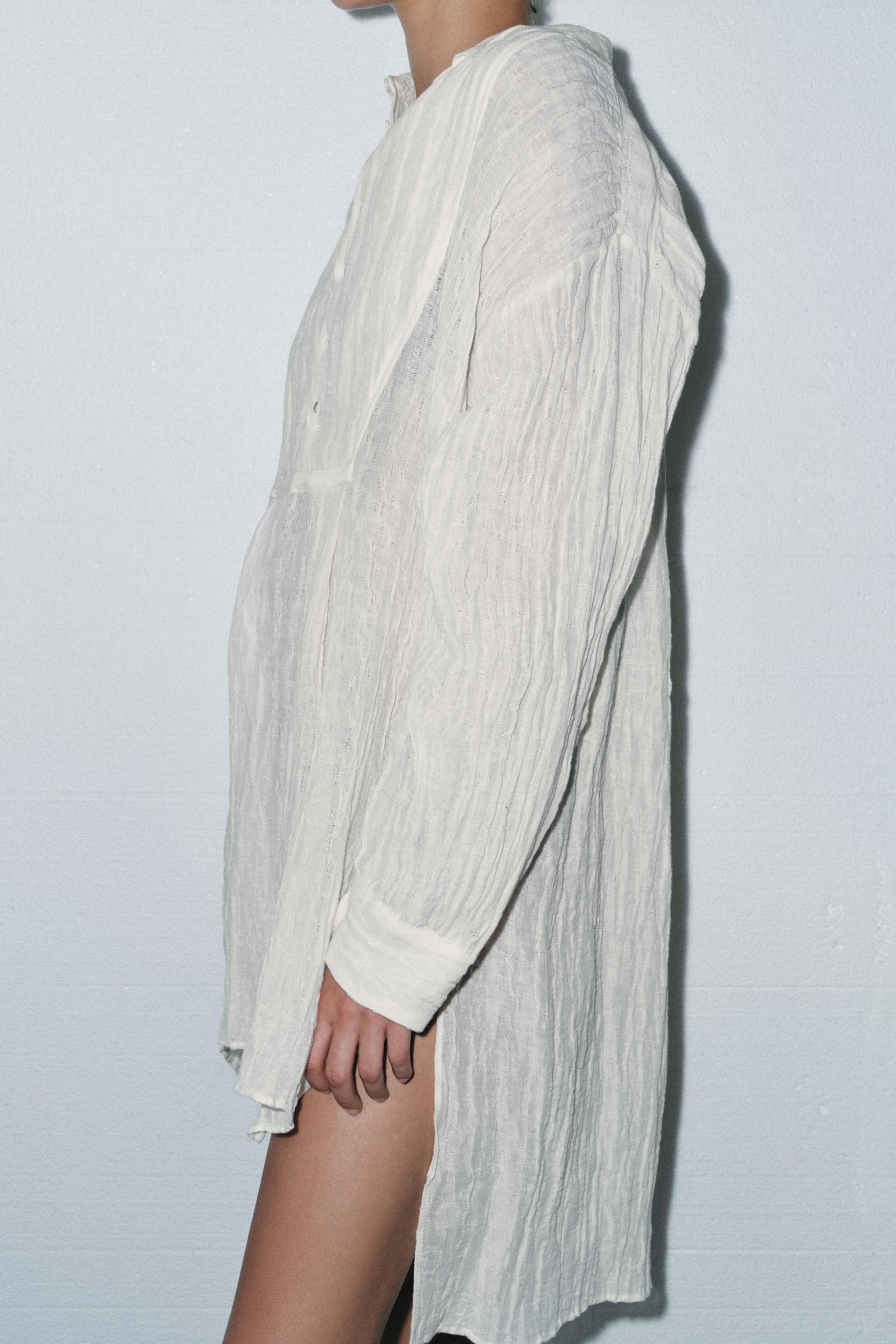 LIMITED EDITION CREASED-EFFECT LINEN