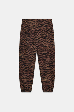 Animal Print Trousers
