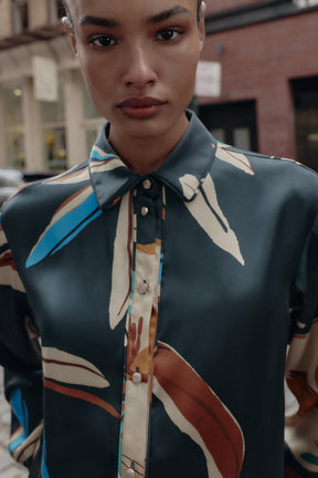 Printed Flowing Shirt