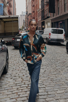 Printed Flowing Shirt