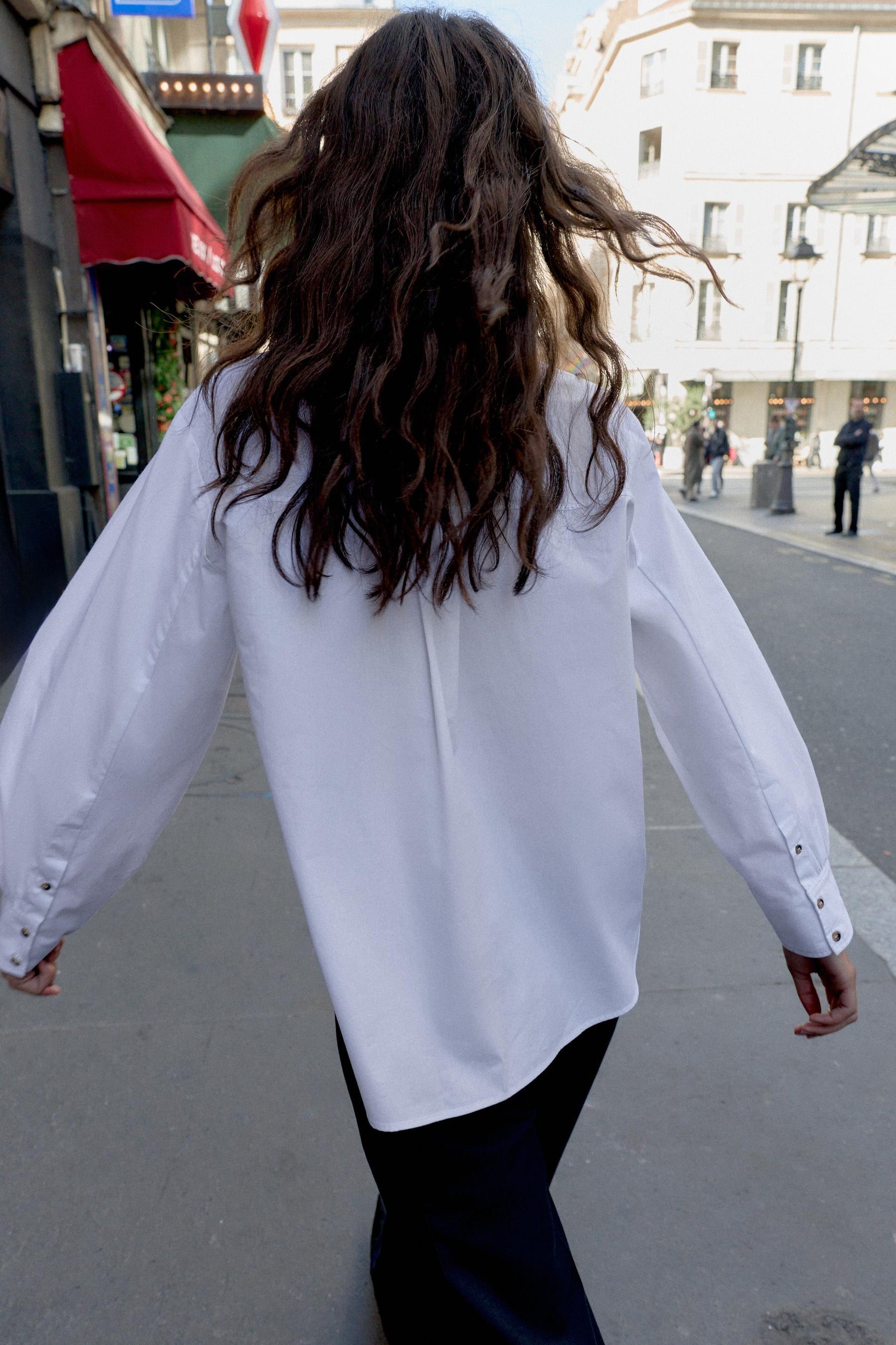 POPLIN SHIRT WITH CONTRAST