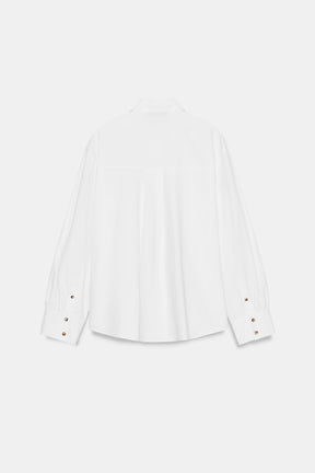 POPLIN SHIRT WITH CONTRAST