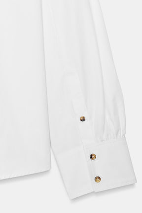 POPLIN SHIRT WITH CONTRAST