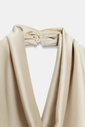 ASYMMETRIC SATIN TOP