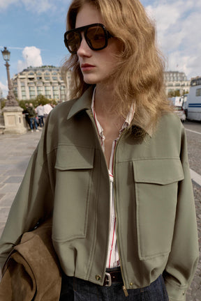 BOMBER JACKET WITH LARGE POCKETS - Image 3