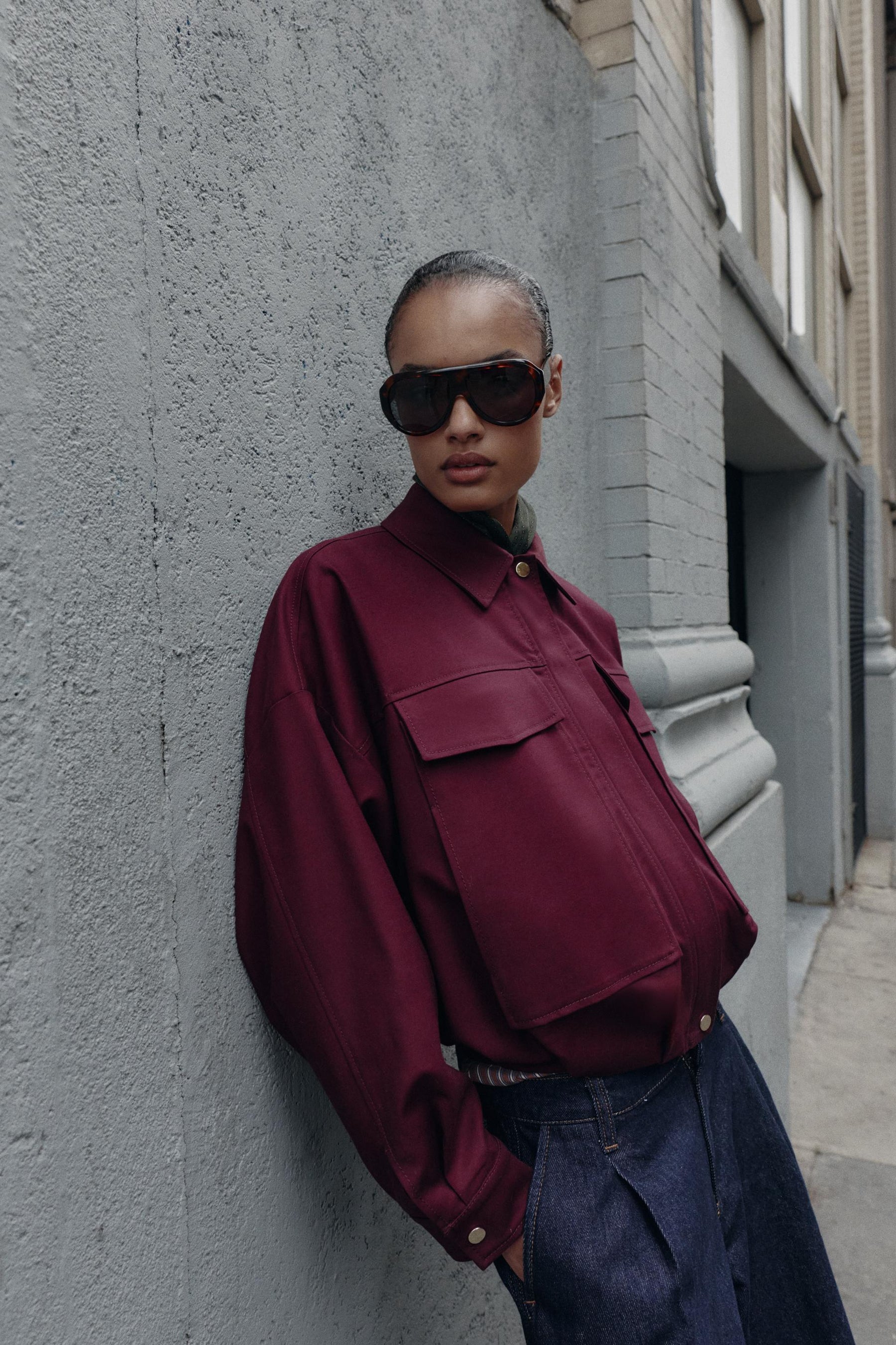 BOMBER JACKET WITH LARGE POCKETS - Image 4