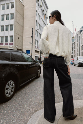 BOMBER JACKET WITH TRIM