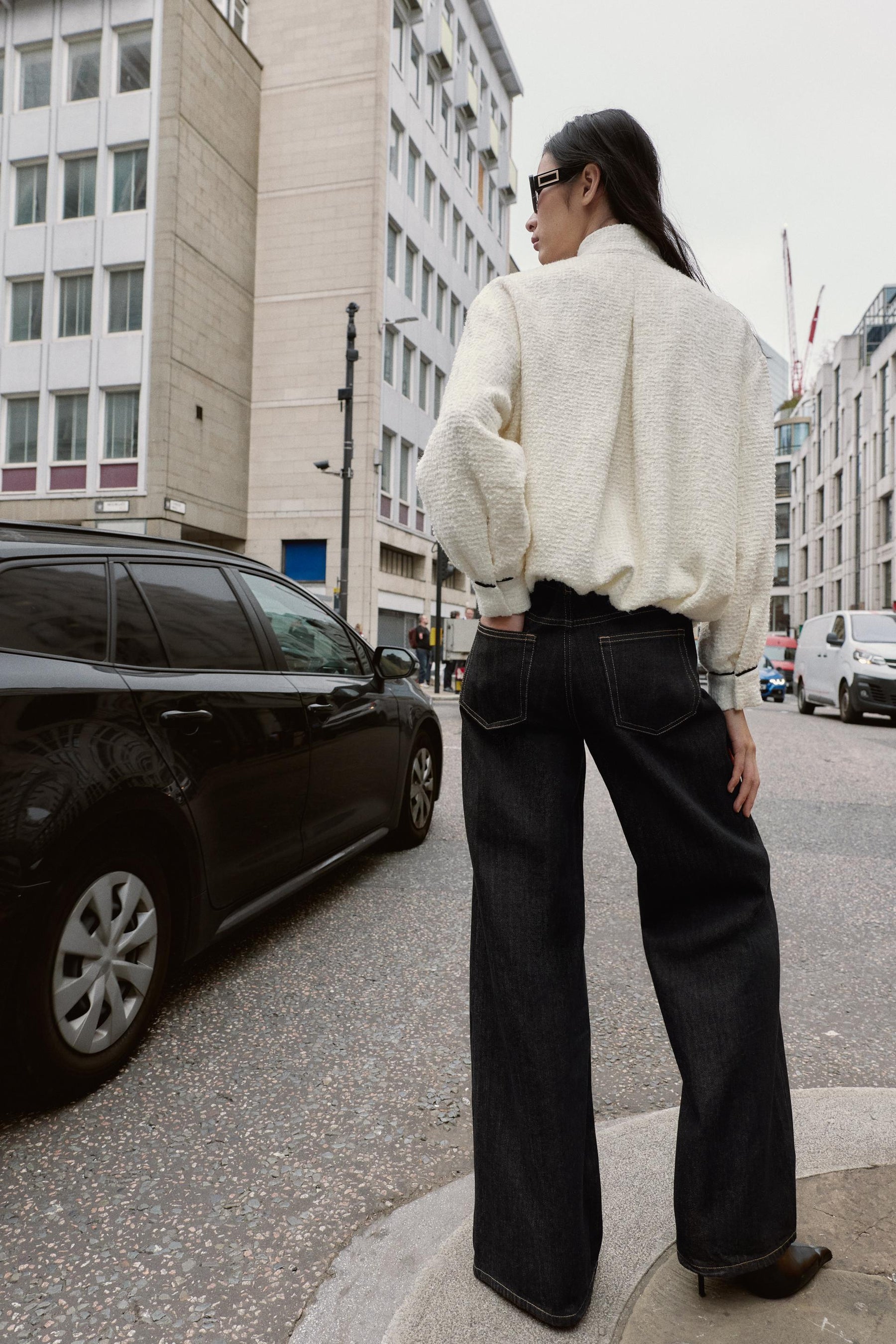 CONTRASTING TRIM BOMBER JACKET - Image 3