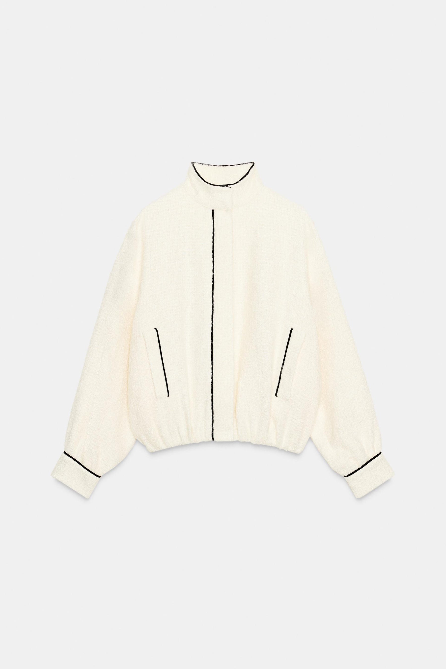 BOMBER JACKET WITH TRIM