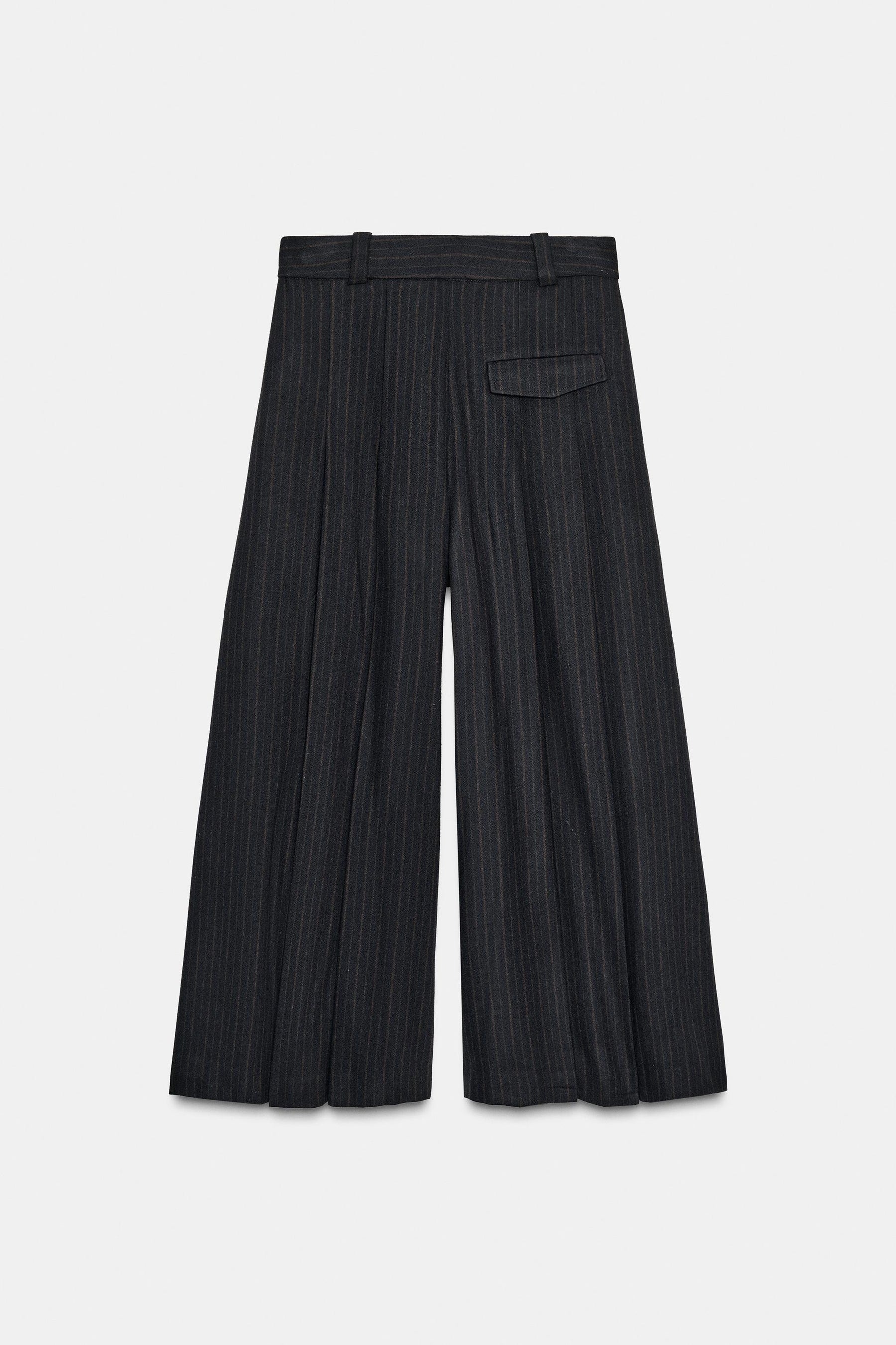 Striped Wide-Leg Trousers
