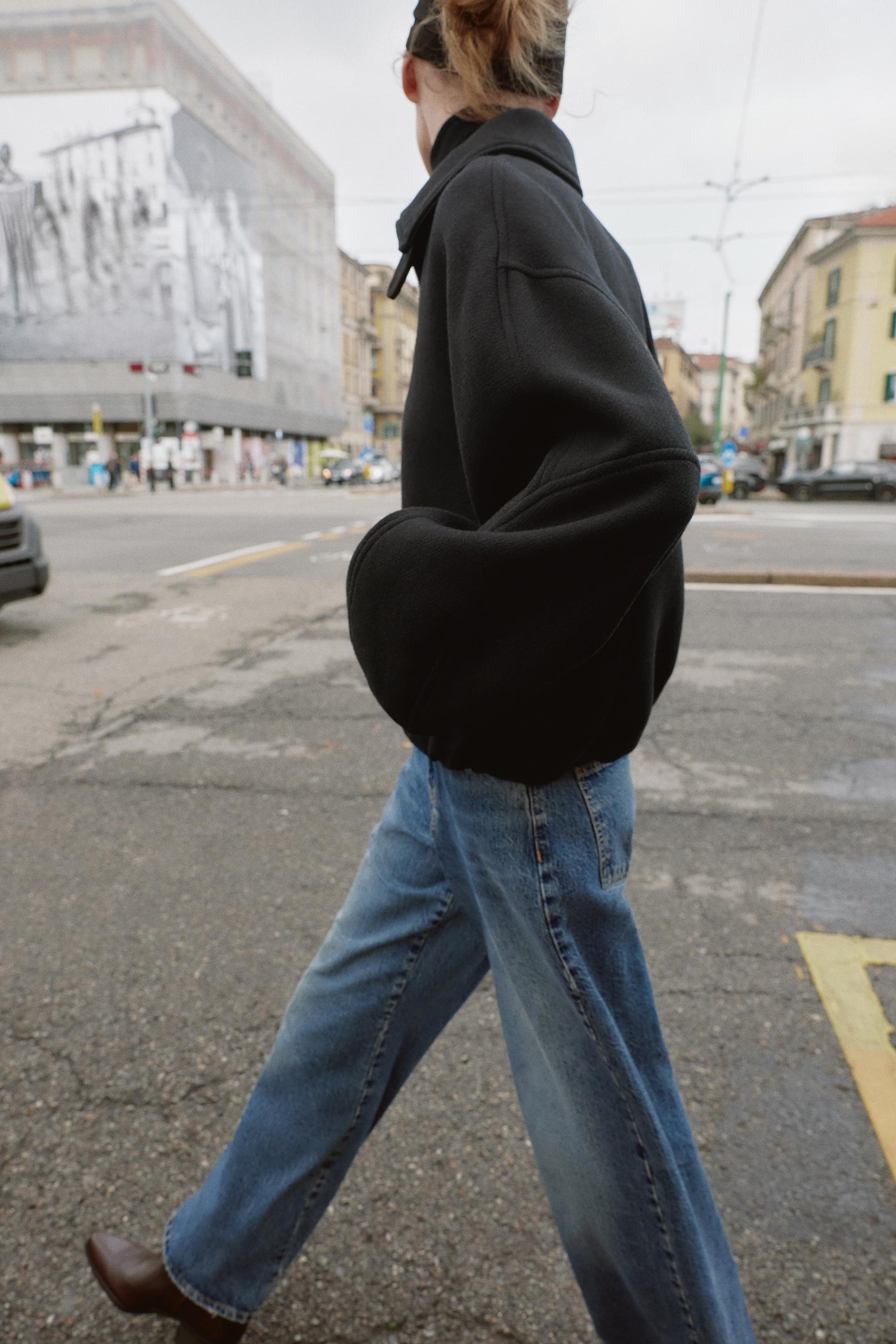 Bomber Jacket With Wool