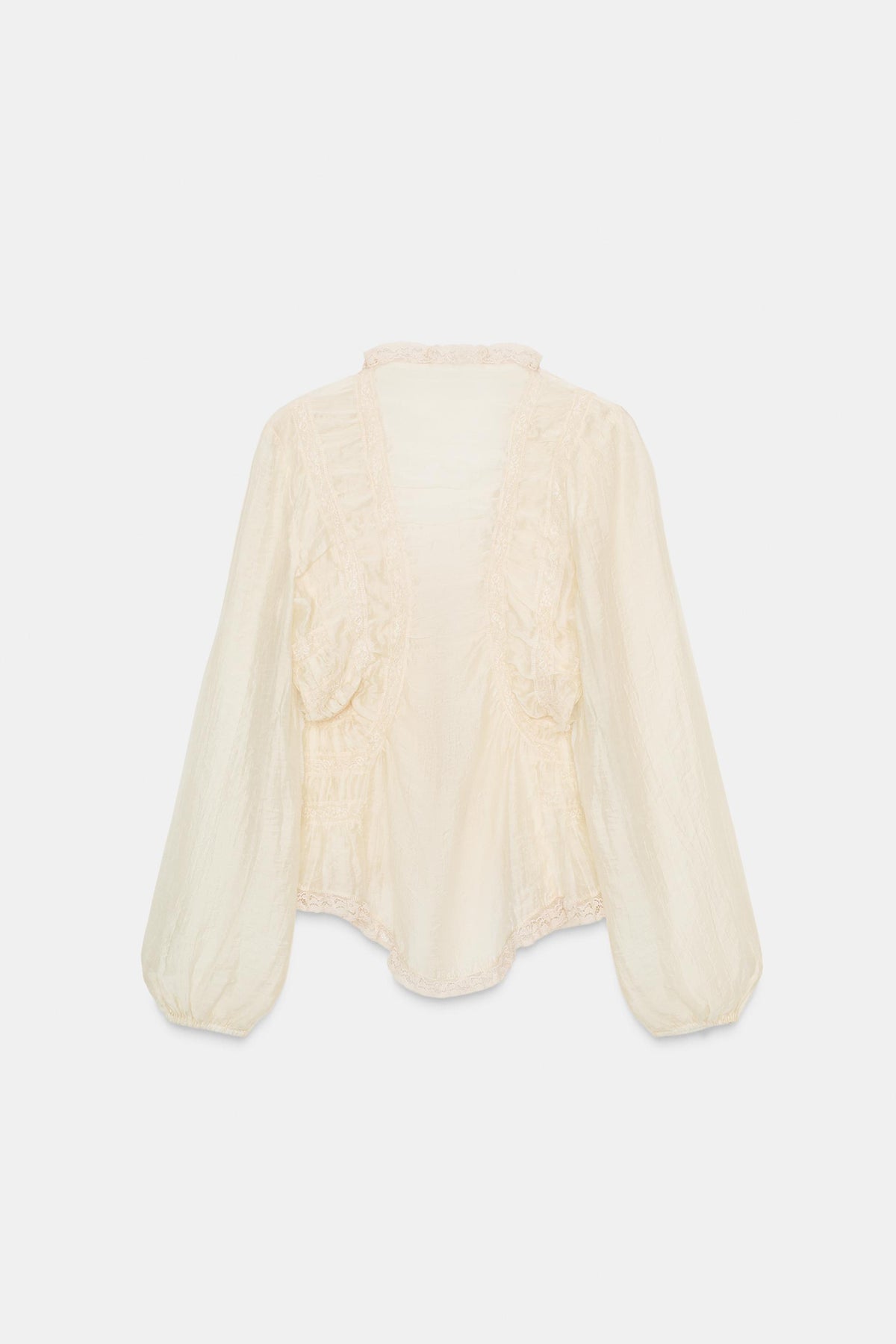 ASYMMETRIC LACE SHIRT