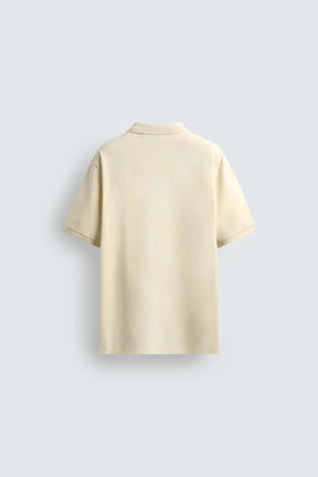 Washed Pique Polo